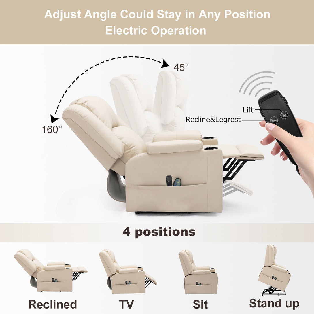 ComHoma Power Lift Massage Recliner Chair WMT H7135