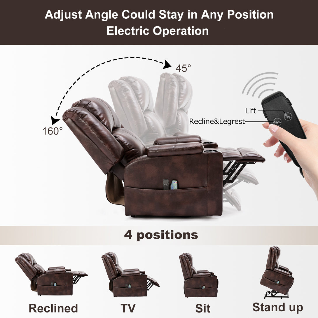 ComHoma Power Lift Massage Recliner Chair WMT H7135