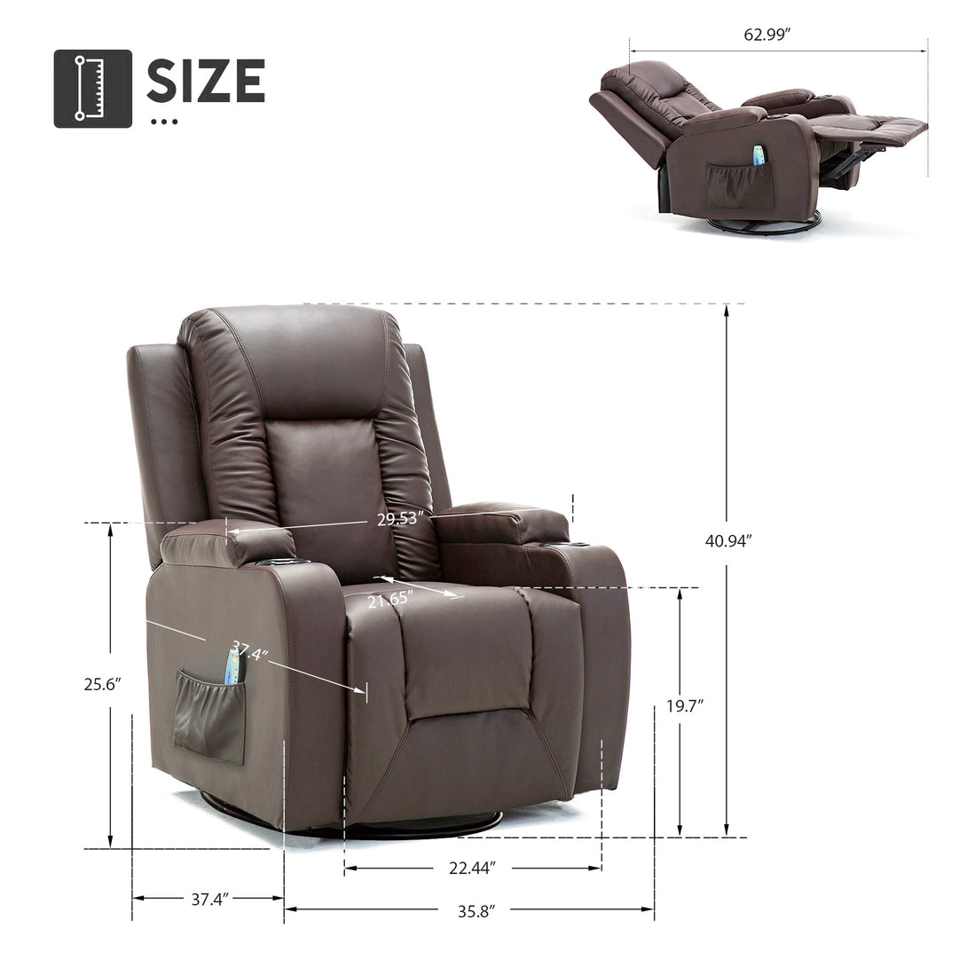 Comhoma Modern Massage Recliner Chair WMT H7134