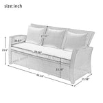 U-STYLE Outdoor Patio Furniture Set （4Pcs）