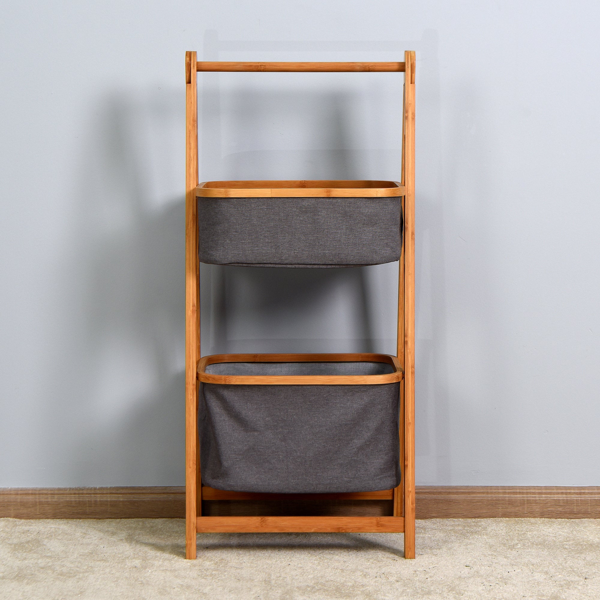 2-Tier Storage Bamboo Rack