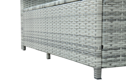 Patio Furniture Outdoor Sectional Sofa Set, Gray (6Pcs)