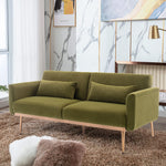 Loveseat Sofa With Metal  Feet