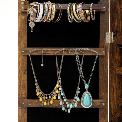 Fashion Jewelry Storage Mirror Cabinet