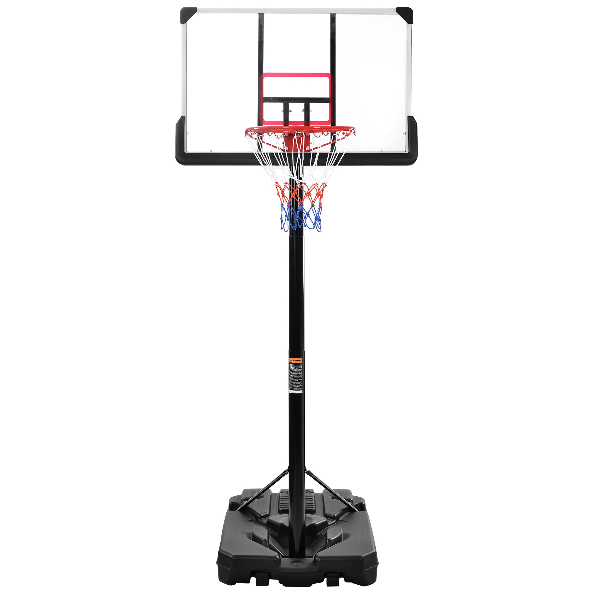 Portable Basketball Hoop Basketball with LED Lights, Black