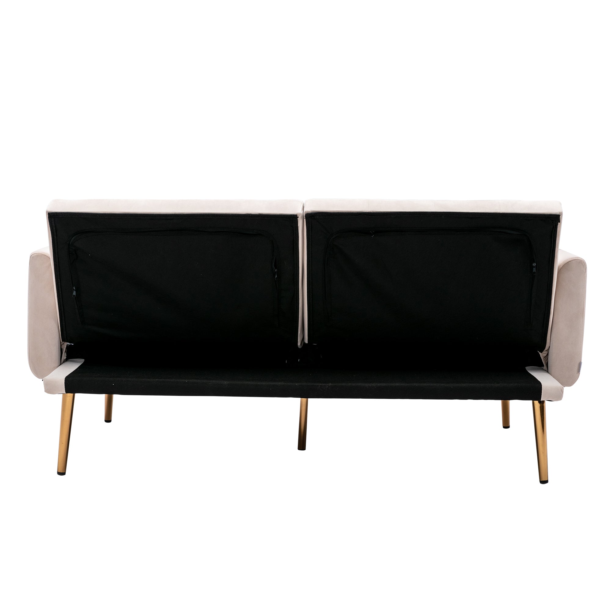 Giga Loveseat Sofa With Rose Gold Metal Feet