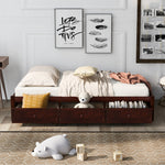 Twin Size Platform Storage Bed with 3 Drawers