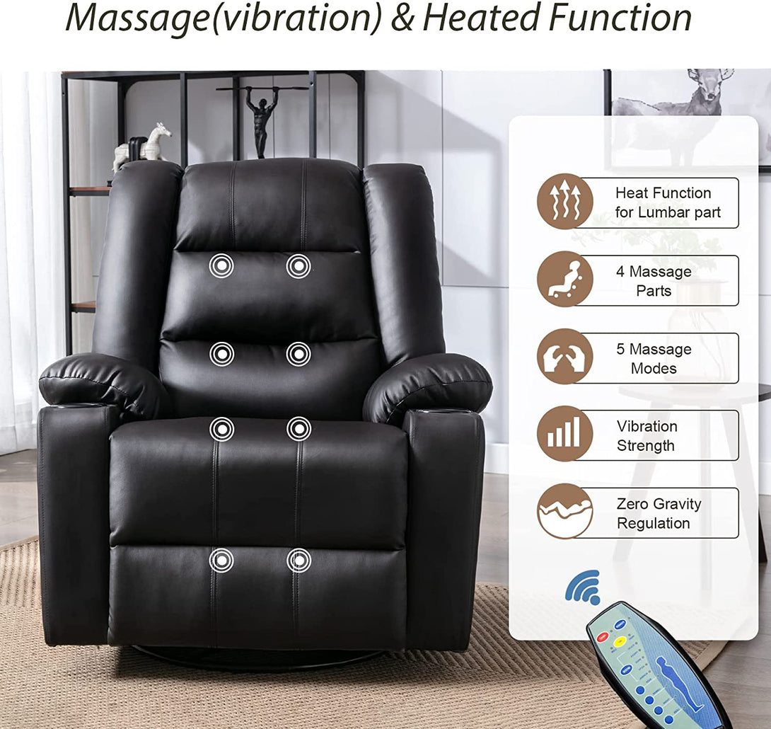 ComHoma Massage Recliner Chair with Speaker WMT