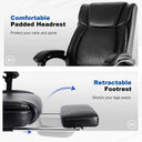 COMHOMA Office Chair with Footrest CH8252
