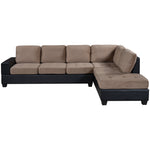 L Shaped Modern Sectional Sofa with Reversible Chaise