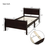 Wood Platform Twin Bed Frame