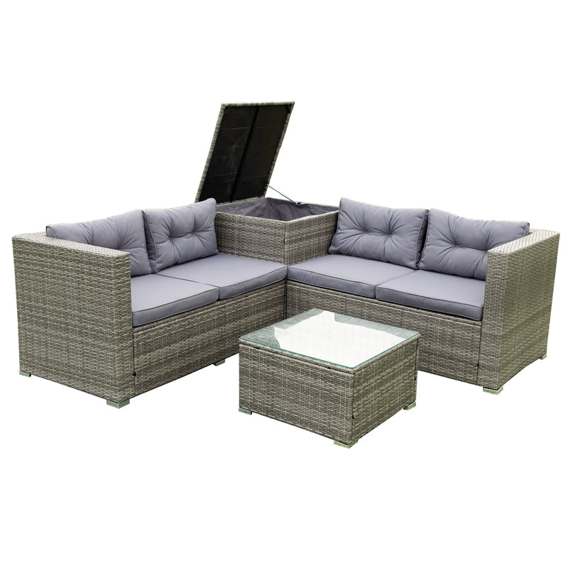 Patio Sectional Wicker Rattan Outdoor Furniture Sofa Set