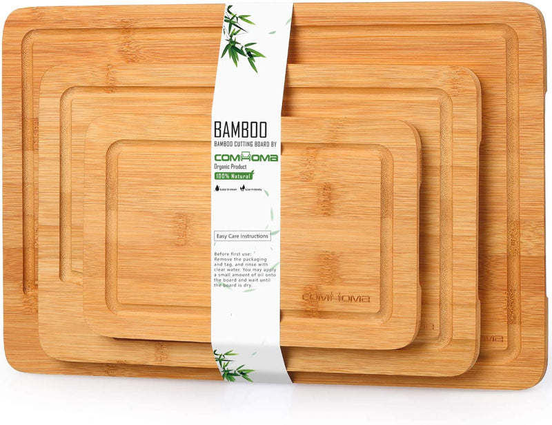 Comhoma Bamboo Cutting Board (3 Piece Set)