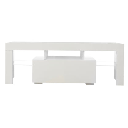 Entertainment TV Stand, Large TV Stand TV Base Stand with LED Light TV Cabinet.