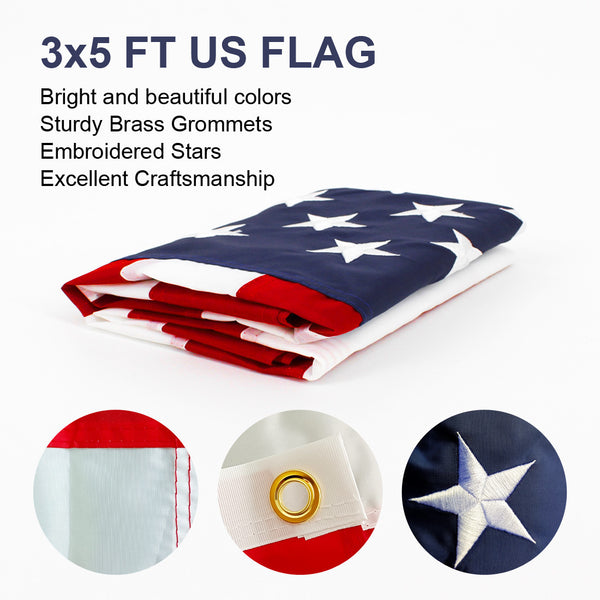 Outdoor USA Flags