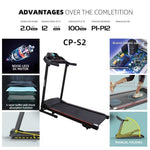 Electric Folding Treadmill With LED Display ans Speaker // Black