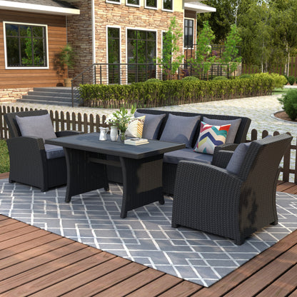 U-STYLE Outdoor Patio Furniture Set （4Pcs）