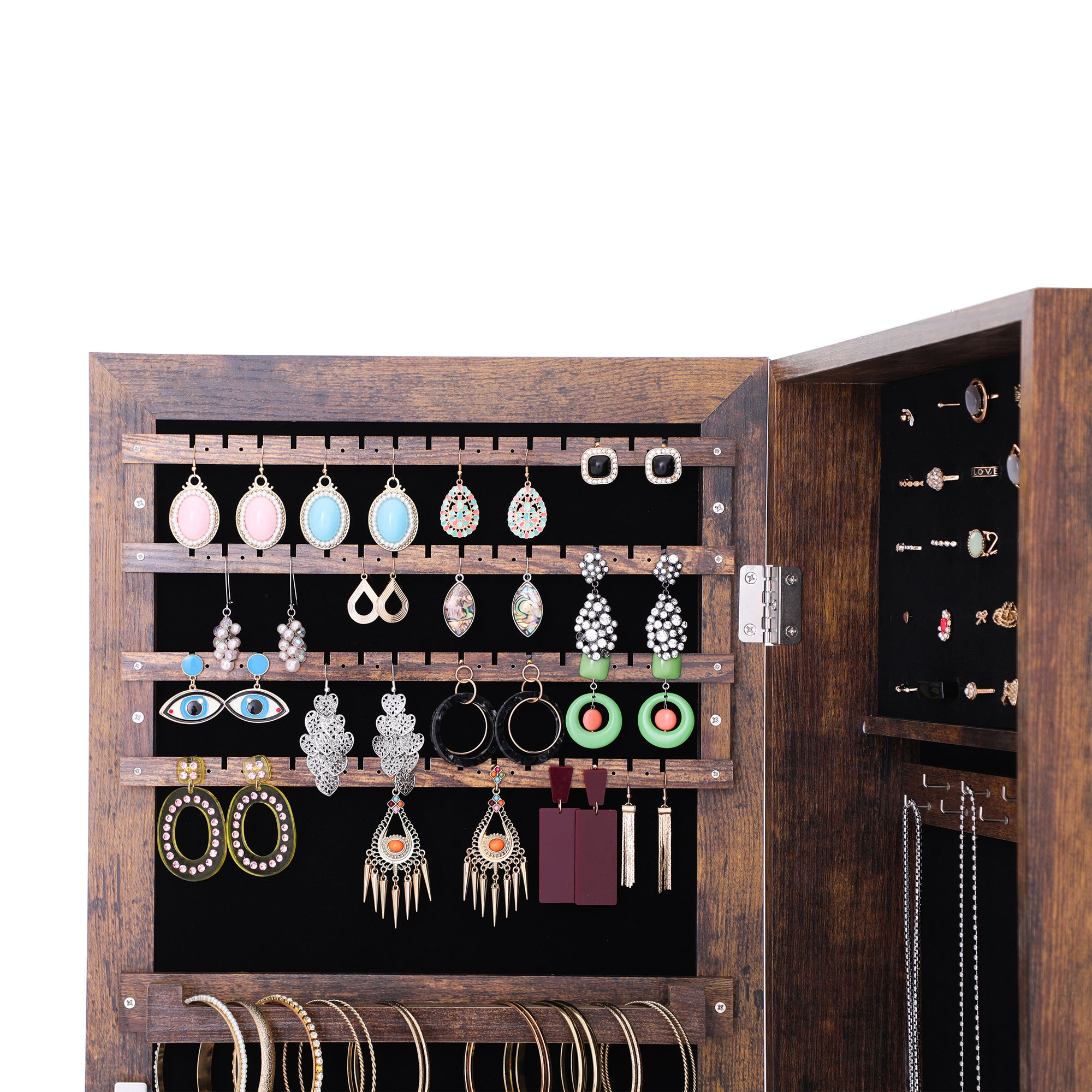 Fashion Simple Jewelry Storage Mirror Cabinet