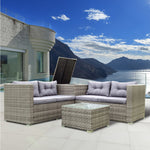 Patio Sectional Wicker Rattan Outdoor Furniture Sofa Set