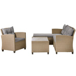 U-STYLE Outdoor, Patio Furniture Sets (4Pcs)