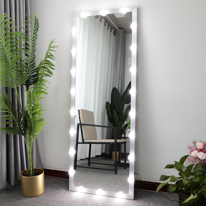 Full Length Mirror with LED Bulbs