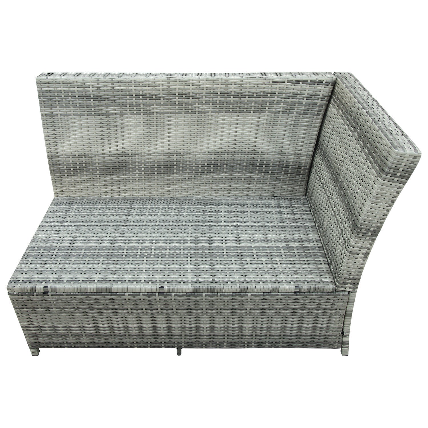 Patio Furniture Outdoor Sectional Sofa Set, Gray (6Pcs)