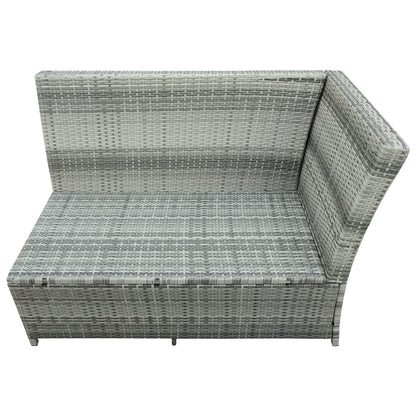 Patio Furniture Outdoor Sectional Sofa Set, Gray (6Pcs)