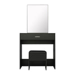 Vanity table set with sliding make up mirror & stool