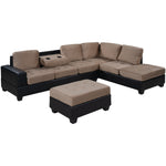 L Shaped Modern Sectional Sofa with Reversible Chaise