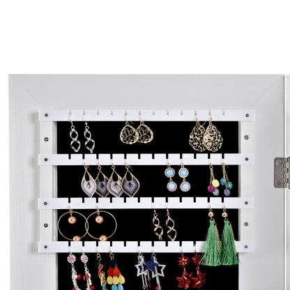 Fashion Simple Jewelry Storage Mirror Cabinet With LED Lights