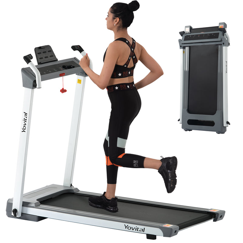 Electric Folding Electric Treadmill // White