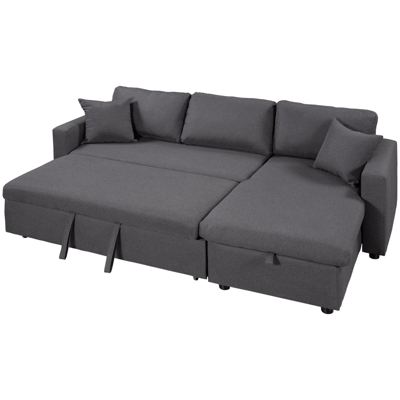 Upholstery Sectional Sofa with Storage Space
