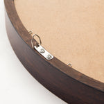 30" Circle Mirror with Wood Frame