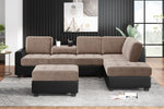 L Shaped Modern Sectional Sofa with Reversible Chaise