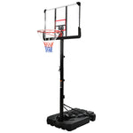 Portable Basketball Hoop Basketball with LED Lights, Black