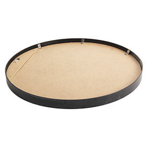 32" Wall Circle Mirror Black