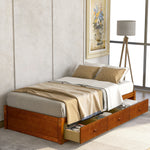 Twin Platform Storage Bed with 3 Drawers