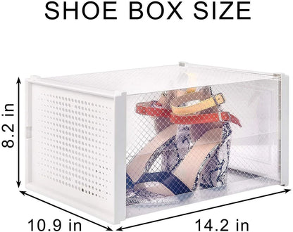 Foldable Storage Shoe Box (6 Pack X-Large)