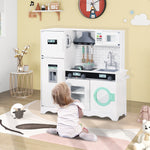 Kids Kitchen Playset, Toddler Wooden Pretend Cooking Playset