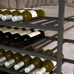 Rustic 5-Tier Wine Bottle Organizer Shelves