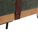 Upholstered solid wood frame Rectangle bed bench