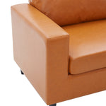 Modern Style PU Leather Upholstered Loveseat Sets