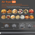 Air Fryer Toaster Oven Combo, Gray