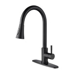 Pullout Spray Kitchen Faucet, TH003-Black