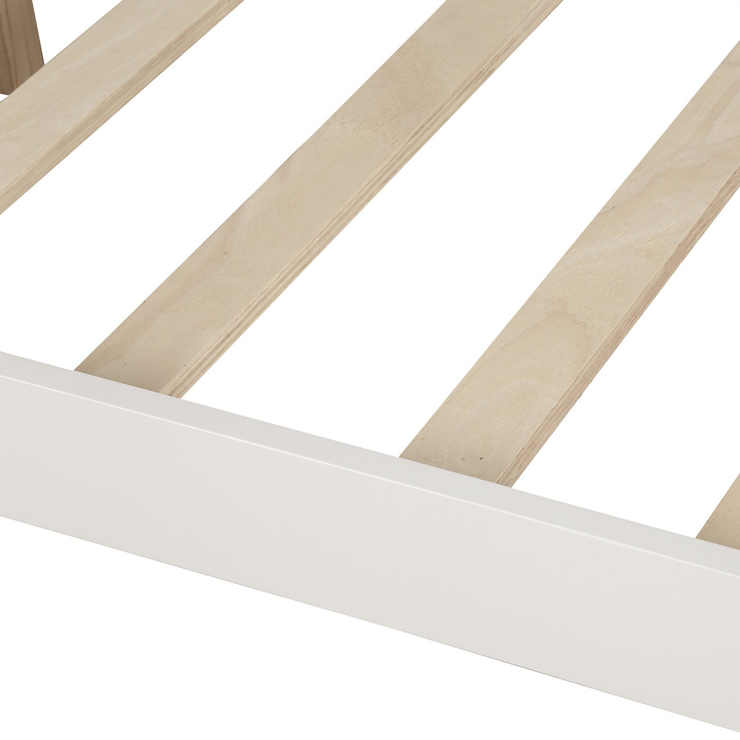 Wood Daybed with Support Legs-White