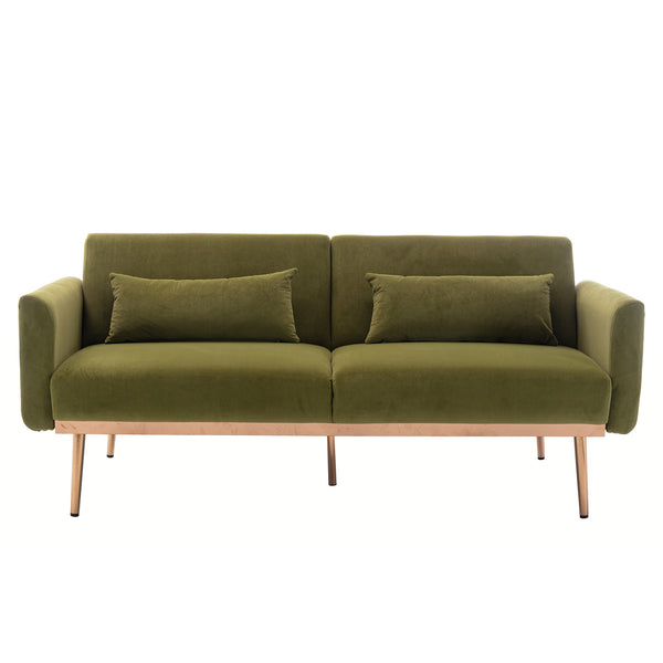 Loveseat Sofa With Metal  Feet