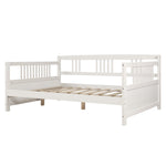 Wood Daybed with Support Legs-White