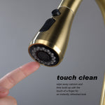 Pullout Spray Kitchen Faucet // LSJ-Golden