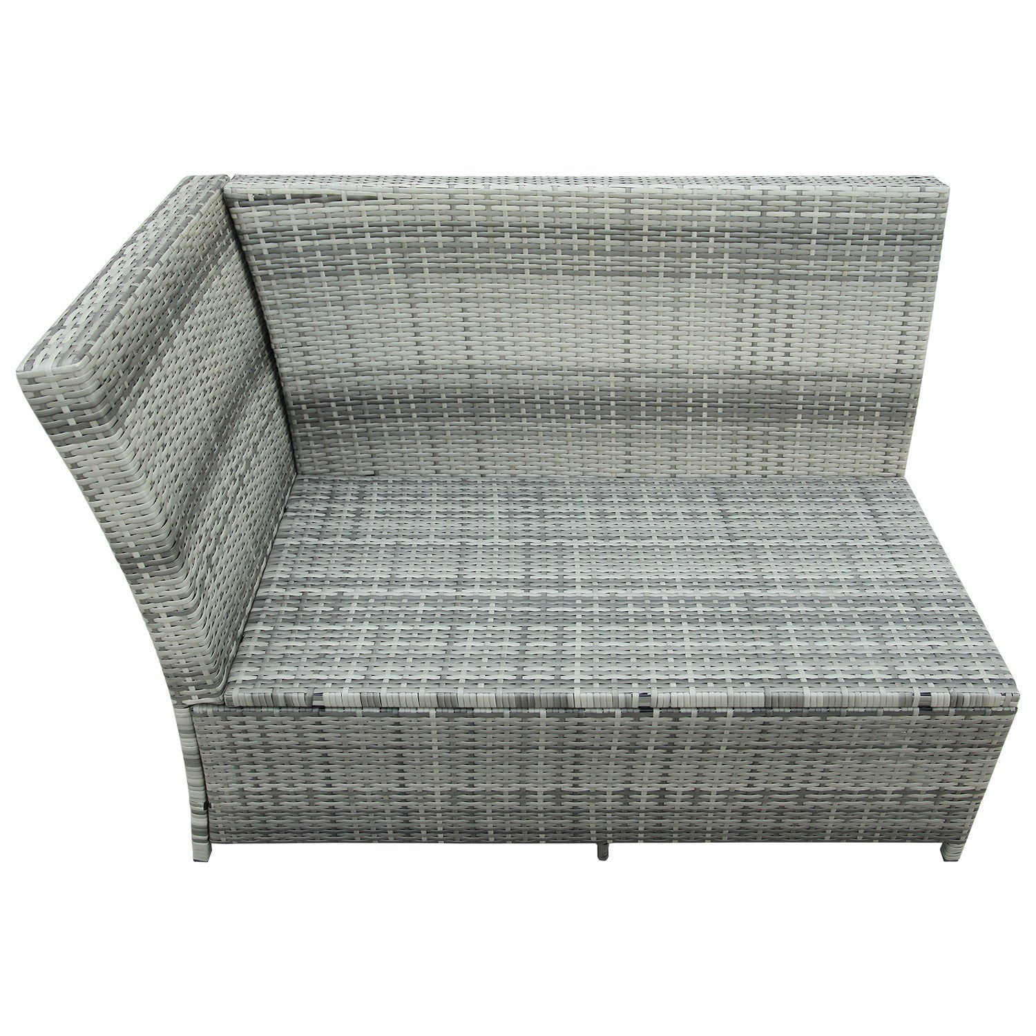 Patio Furniture Outdoor Sectional Sofa Set, Gray (6Pcs)