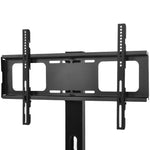 Wooden Storage Tv Stand Black Tempered Glass Height Adjustable Universal Swivel Entertainment Center With Mount TV Stand